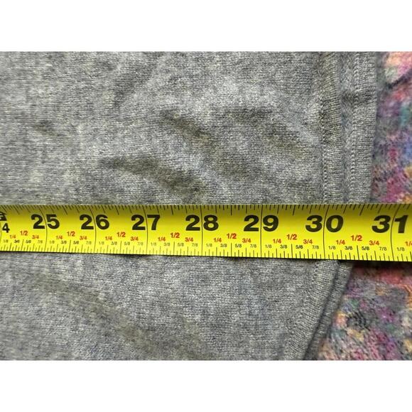 Halogen Wool Cashmere Blend Gray Long Sleeve Tunic Top Size L - Picture 5 of 5